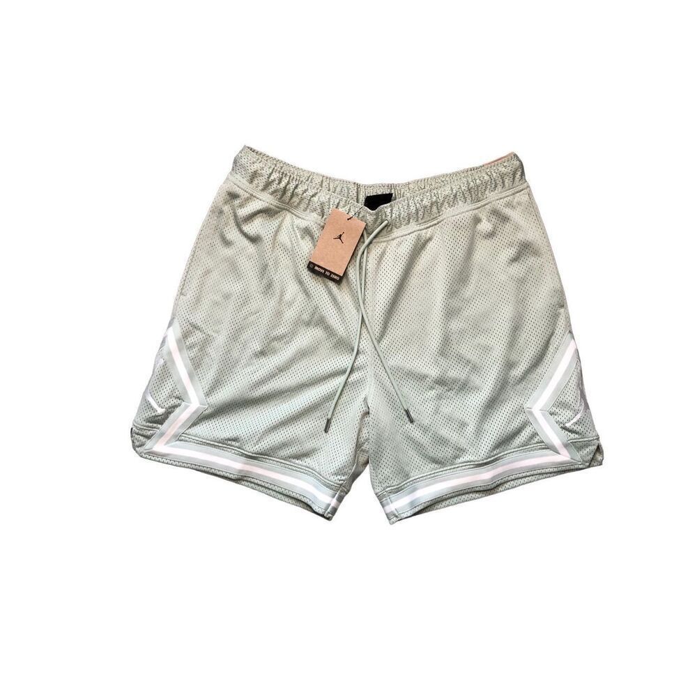 Jordan Essentials Men's Diamond Mesh Shorts Mint Green Size XL